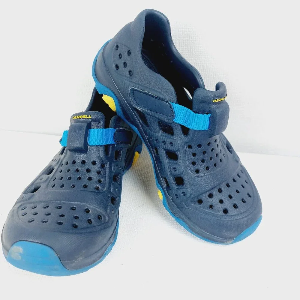 Merrell Boy's Navy Hydro Canyon Outdoor Sporty Casual Water Sandal Size 12M
